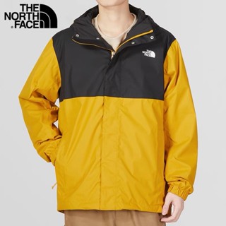 เสื้อแจ็กเก็ตกันลม ผ้าตาข่าย ปักลายโลโก้ The North Face 100% กันน้ํา สําหรับผู้ชาย และผู้หญิง