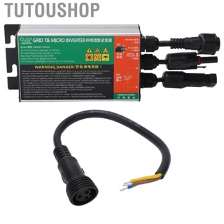 Tutoushop Grid Tie Microinverter  Safe Efficient Micro Inverter AC 110V for Small Solar System