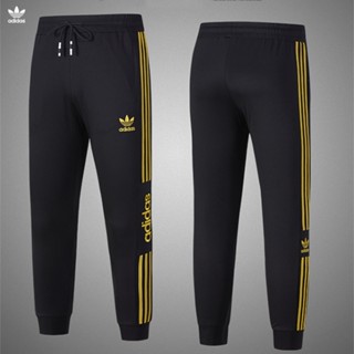 Adidas กางเกงวอร์ม ผ้าฝ้าย 100% ปักลายโลโก้ ทรงหลวม พลัสไซซ์ สําหรับผู้ชาย
