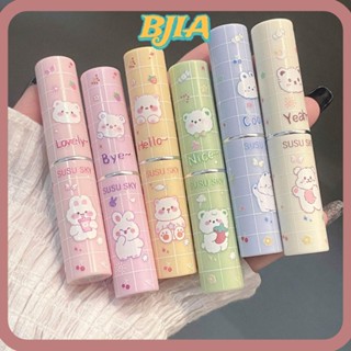 Bja ลิปสติก ลิปกลอสเจลลี่ เพิ่มความชุ่มชื้น ติดทนนาน 6 สี สําหรับผู้หญิง