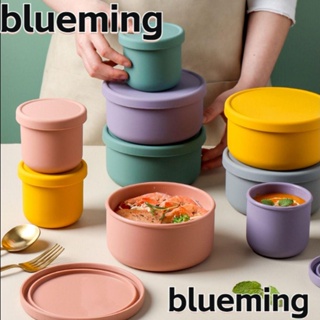 Blueming2 กล่องอาหารกลางวัน ซิลิโคน แบบพกพา กันรั่วซึม พร้อมฝาปิด 250 มล. 650 มล.