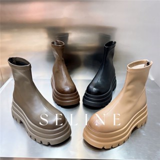 SELINE  แฟชั่นรองเท้า บูท รองเท้าบูทยาว ไซส์ใหญ่ รองเท้า boots ins Unique ทันสมัย Trendy B92F08G 37Z230910