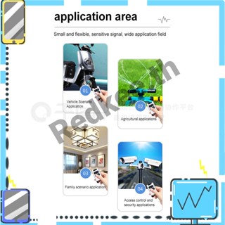 รีโมตคอนโทรล DC 12V 315MHz 433.92MHz 4 คีย์ 1CH สําหรับโรงรถ ประตูไฟฟ้า [Redkee.th]
