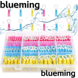 Blueming2 แหวนหดความร้อน 4 ขนาด 260 ชิ้น #10ชุดหางปลาทองแดง เกรด AWG 22-16 16-14 12-10 1/4 นิ้ว 5/16 นิ้ว 3/8 นิ้ว สําหรับเรือ