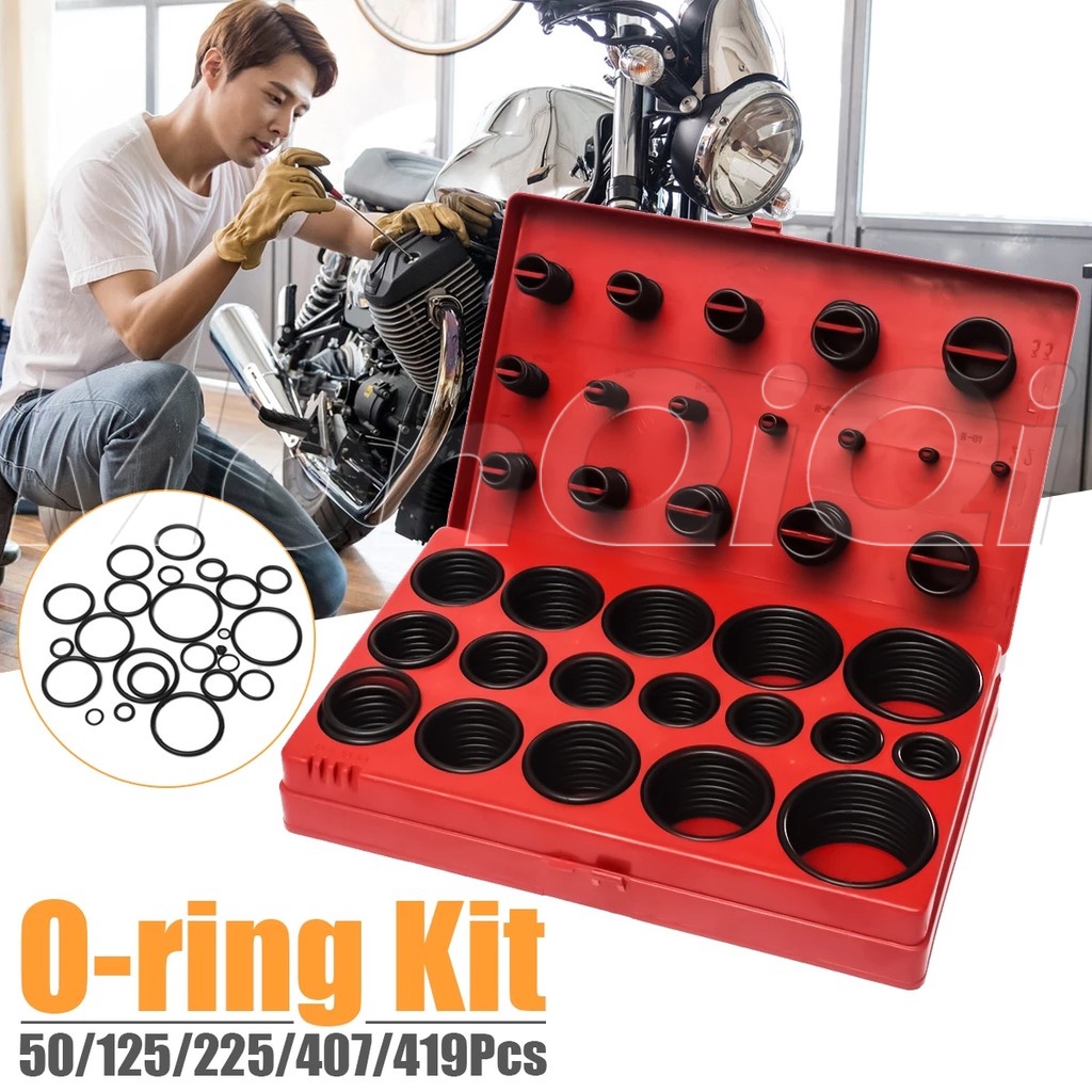 สินค้าร้อน ชุดยางวงแหวน ซีลยาง ยางโอริง 419pcs 30ขนาด O-Ring Assortment Nitrile Rubber Tool Set