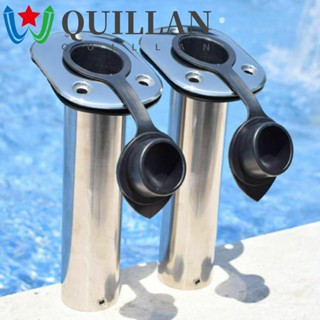Quillan ที่วางคันเบ็ดตกปลา PVC หมุนได้ 30 องศา 2 ชิ้น