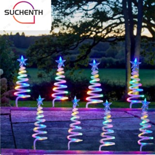 Suchenth ต้นคริสต์มาส แบบเกลียว LED รีโมตคอนโทรล สําหรับตกแต่งต้นคริสต์มาส