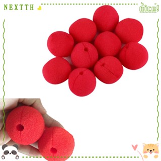 Nextth 10 ชิ้น ฟองน้ําจมูก สีแดง เครื่องมือวิเศษ โฟมแต่งหน้า คอสเพลย์ อุปกรณ์ประกอบฉาก