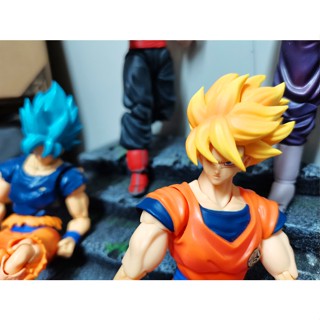 ของเล่นเด็ก ฟิกเกอร์ SHF Zamas Son Goku ลอยน้ํา ลมเป่าผม หรูหรา หัวแกะสลัก เครื่องประดับ รุ่นแพ็คเกจ