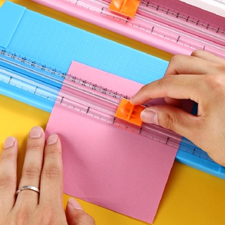เครื่องตัดกระดาษพลาสติก ขนาด A4 แบบพกพา หลากสีสัน สําหรับสมุดภาพ เครื่องเขียน DIY