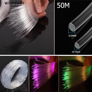 Wonda สายไฟเบอร์ออปติก Led ขนาด 50 ม.X0.75 มม. 1.0 มม. สําหรับตกแต่ง DIY