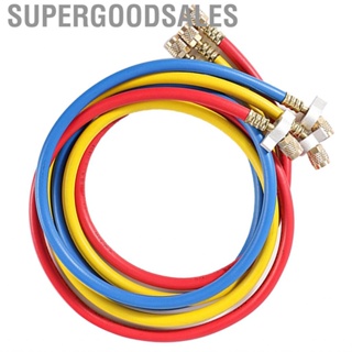 Supergoodsales Refrigerant Charging Hose 0.9m High Pressure 1/4in AC for R22 R410a R134 R404a