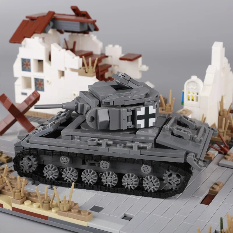 WW2 Military Panzerkampfwagen IV M4a2 Sd.kfz 250 Soldier Figures Building Blocks Weapon Gun Parts Ta