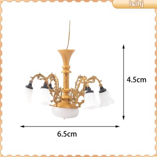 [Lslhj] โคมไฟเพดาน สเกล 1:87 ของเล่นโมเดลไดโอราม่า