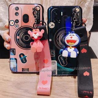 เคสโทรศัพท์มือถือแบบนิ่ม TPU ลายการ์ตูนกล้องถ่ายรูป พร้อมตุ๊กตา สําหรับ Honor90 Honor 70 90 Lite 5G 2023