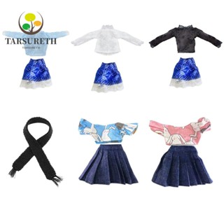 Tarsureth เสื้อโค้ทยีนลําลอง ขนาด 11.5 นิ้ว สําหรับตุ๊กตา 1 2 ชิ้น