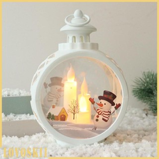 [Lovoski1] โคมไฟเทียน LED กันน้ํา เรืองแสงกลางคืน สําหรับคริสต์มาส