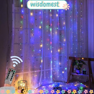 Wisdomest ม่านไฟ Led 300 ดวง สไตล์แฟรี่ สําหรับตกแต่งบ้าน ปาร์ตี้