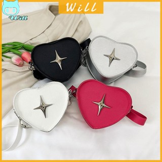 ♈พร้อมส่ง♈ กระเป๋าสะพายข้าง หนัง PU แต่งซิป น่ารัก สําหรับผู้หญิง เหมาะกับการเดินทาง