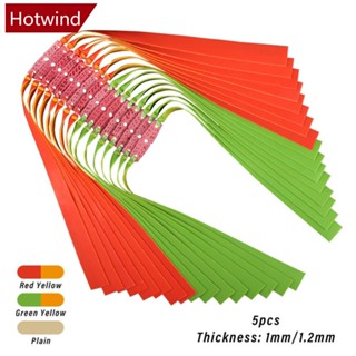 Hotwind สายยาง แบบหนา ยืดหยุ่นสูง 1.0-1.2 มม. อุปกรณ์เสริม สําหรับเล่นกีฬากลางแจ้ง D1R7 5 ชิ้น