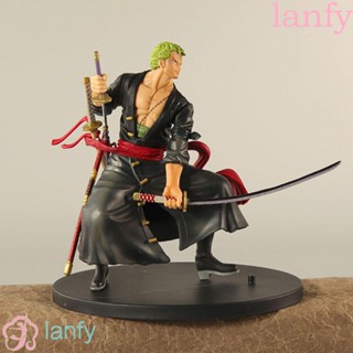 Lanfy โมเดลตุ๊กตาฟิกเกอร์ Roronoa Zoro ขนาดเล็ก ของขวัญ ของเล่นสะสม สําหรับเด็ก