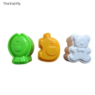 [TheVatifly] แม่พิมพ์ข้าวปั้น รูปการ์ตูนหมี ช้าง ปลา 3D อุปกรณ์เสริม สําหรับทําซูชิ 3 ชิ้น [Preferred]