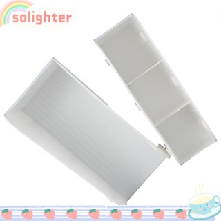 Solighter กล่องพลาสติก สีขาว สําหรับใส่จัดเก็บดินสอ รีโมตคอนโทรล