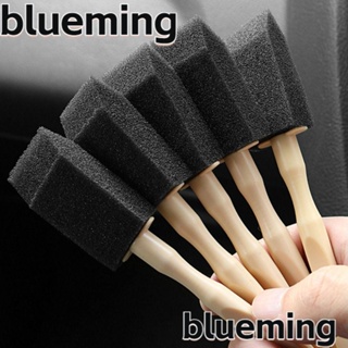 Blueming2 แปรงฟองน้ําทําความสะอาดช่องแอร์รถยนต์ พลาสติก สีดํา สําหรับรถยนต์ 2 5 ชิ้น