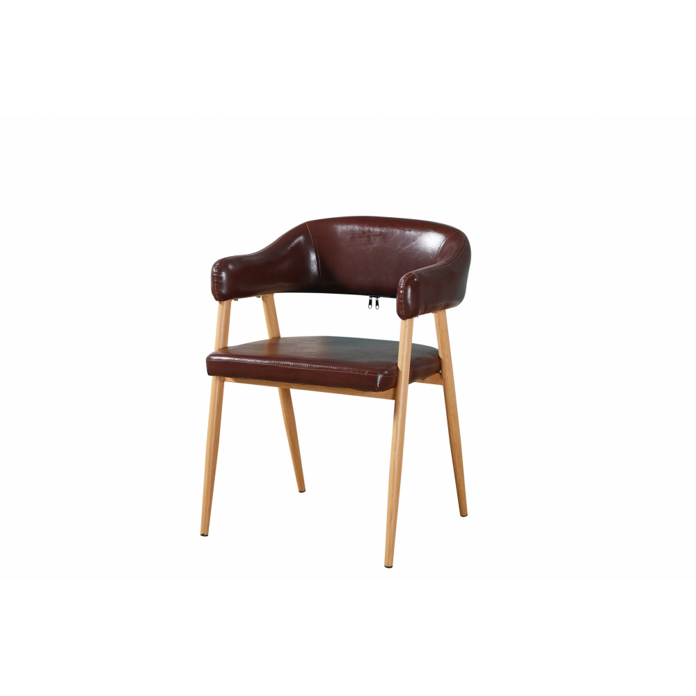 GlobalHouse DELICATO เก้าอี้รับประทานอาหาร รุ่น LYS-85BR ขนาด 55x49x76 ซม. สีนํ้าตาล สินค้าของแท้คุณภาพดี