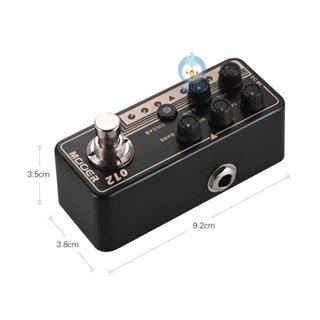 Mooer MICRO Preamp Series 012 US GOLD 100 เครื่องขยายเสียงเอฟเฟคกีตาร์ดิจิทัล 3-Band EQ พร้อมทรูบายพาส Tpth