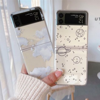 เคสโทรศัพท์มือถือ PC แบบใส กันกระแทก สําหรับ Samsung Galaxy Z Flip5 4 3G