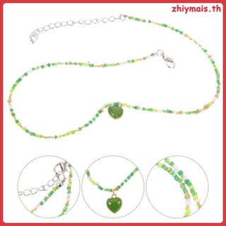 Zhiymais สร้อยคอ จี้เปลือกหอย หัวใจ หลากสี สําหรับผู้หญิง