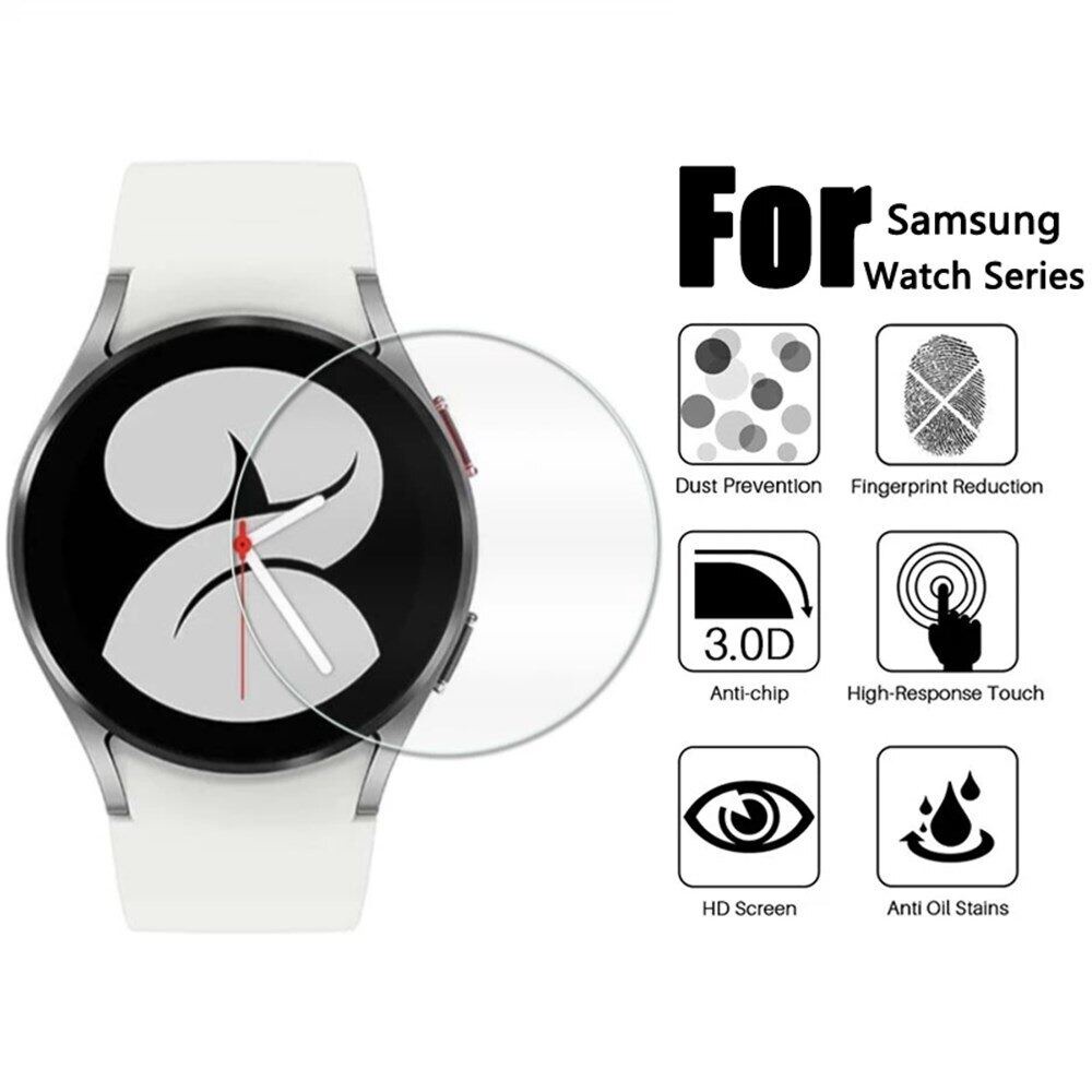 ฟิล์มกระจกนิรภัยกันรอยขีดข่วน ความละเอียดสูง สําหรับ Samsung Galaxy Watch 4 Classic 42 มม. 46 มม. Galaxy Watch 4 40 44 มม. Watch 5 5pro 40 มม. 45 มม.