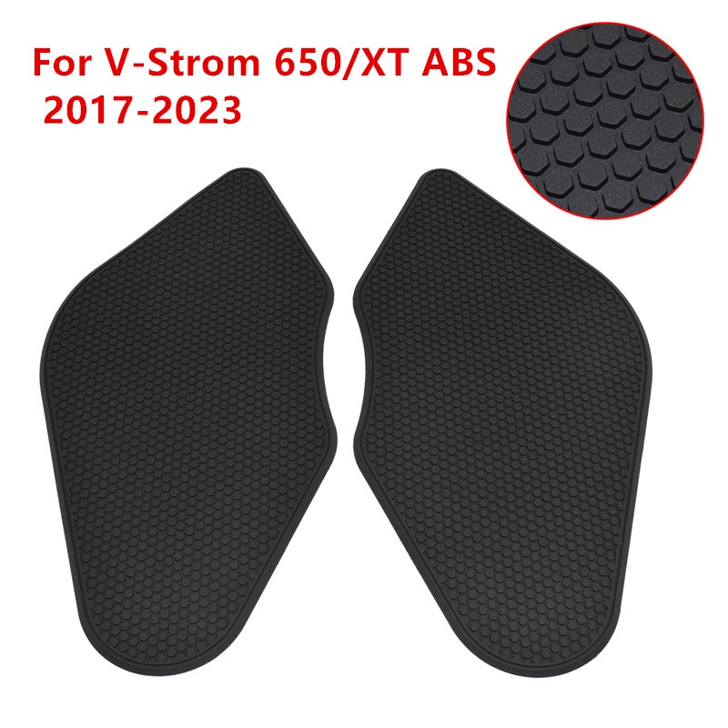 รถจักรยานยนต์ถัง Pad Protector สติกเกอร์รูปลอกแก๊สเข่า Grip ถัง Traction Pad ด้านข้างสําหรับ Suzuki V-Strom VStrom 650XT DL650 DL650XT ABS 2017 2018 2019 2020 2021 2022 2023