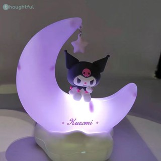 Sanrio Cinnamoroll Kuromi Desk Lamp Cartoon Ornament Night Light Usb Clap Light Cute Girl Birthday Gift TH