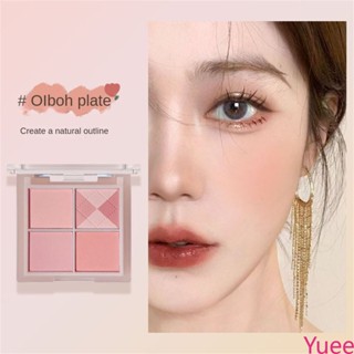 Kakashow Four Color Vigorous Powder Blusher Blush Matte yuee