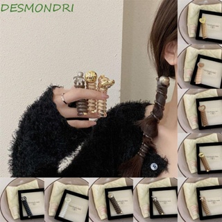 Desmondri ยางรัดผมพลาสติก รูปหมี หัวใจ สไตล์เกาหลี สําหรับงานแต่งงาน