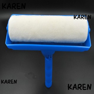 Karen ลูกกลิ้งทาสี พลาสติก สีฟ้า น้ําหนักเบา 9 นิ้ว พร้อมหัวปรับได้