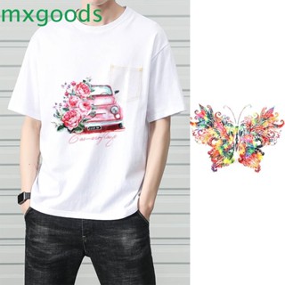 Mxgoods แผ่นสติกเกอร์รีดร้อน ลายการ์ตูนรถยนต์ สําหรับติดตกแต่งเสื้อผ้า เสื้อยืด