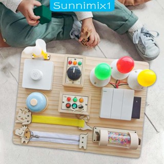 [Sunnimix1] บอร์ดไม้ DIY ของเล่นเสริมประสาทสัมผัส สําหรับเด็ก