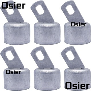 Osier1 รั้วโซ่เหล็กชุบสังกะสี ทรงกลม 1-5/8 นิ้ว 42 มม. 6 ชิ้น