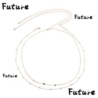 Future สายโซ่คล้องเอว ประดับเลื่อม สําหรับผู้หญิง