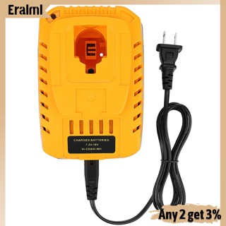 Eralml ที่ชาร์จแบตเตอรี่นิกเกิล แบบเปลี่ยน สําหรับ Dewalt 7.2V-18VDC9310