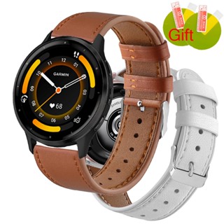 สายนาฬิกาข้อมือหนังนิ่ม พร้อมฟิล์มกันรอยหน้าจอ สําหรับ Garmin Venu 3 Smart Watch Garmin Venu3