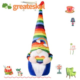 Greateskol ตุ๊กตาไร้หน้า สีรุ้ง หลากสี สําหรับตกแต่งห้อง 2 ชิ้น