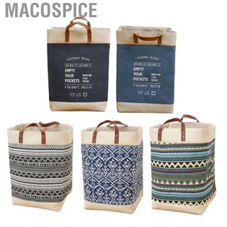 Macospice Grocery Bag  Laundry  Space Saving Jute Good Storage for Bathroom