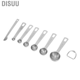 Disuu Kitchen Measuring Spoons Set W/Leveler Stainless Steel Baking Measure