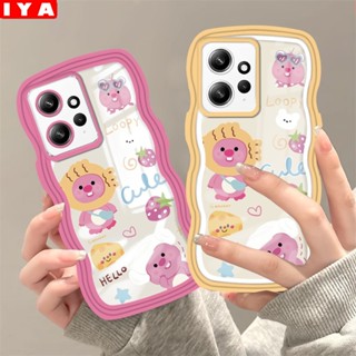 เคสโทรศัพท์มือถือ TPU ลายการ์ตูนน่ารัก สีชมพู สําหรับ Redmi 12 Redmi Note 12 12C Poco C40 10C 10A 9C 9T A1 A2 Note 11S 10 5G 10S 9S 8 Pro M3 X3 Pro NFC