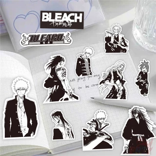 72Pcs/Set ❉ Bleach . Classical Black & White Series 01 Stickers ❉ Fashion DIY Decals Doodle Stickers