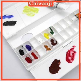 [Chiwanji] ถาดเปล่า 24 ช่อง พร้อมฝาปิด สําหรับจัดเก็บสีน้ํา